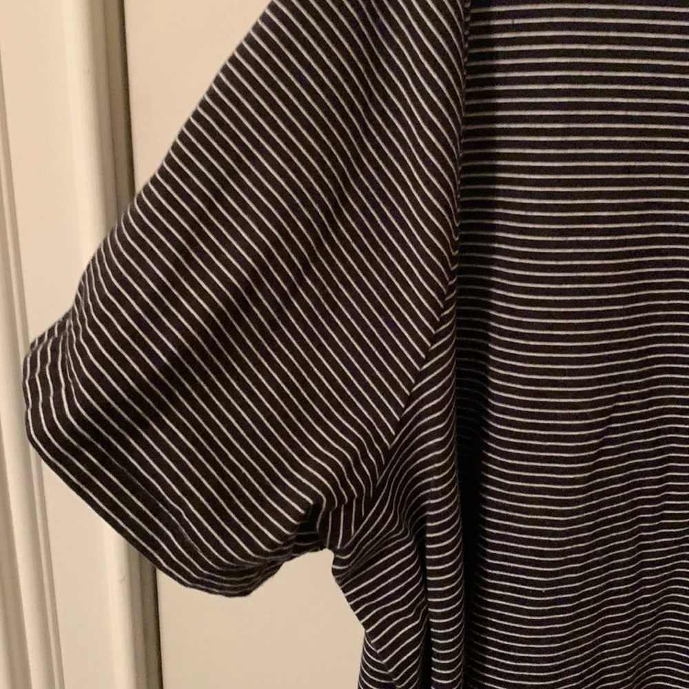 EUC Terra & Sky black&white striped midi stretchy dress w/pockets 3x(24W-26W) - Picture 3 of 11